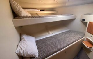 Kaizen Sport Fishing Charter Boat - Bedroom with comfortable bunk beds