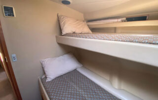 Kaizen Sport Fishing Charter Boat - Bedroom with comfortable bunk beds