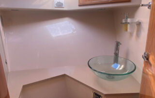 Kaizen Sport Fishing Charter Boat - Bathroom Toilet and Vanity