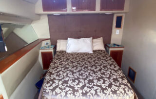 Kaizen Sport Fishing Charter Boat - Bedroom with comfortable Double Bed