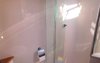 Kaizen Sport Fishing Charter Boat - Modern Bathroom with Shower and Toilet